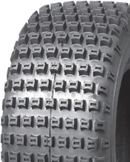 ASSEMBLY - 8"x5.50" Galv Rim, 25mm High Speed Bearings, 18/950-8 4PR P322 Knobbly Tyre