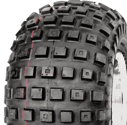 ASSEMBLY - 9"x8.50" Galv Rim, 4/4" PCD, ET-38, 25/12-9 2PR HF240A Knobbly Tyre