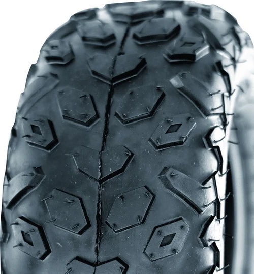 ASSEMBLY - 6"x82mm Steel Rim, 145/70-6 2PR UN704 Knobbly ATV Tyre, ¾" Bushes