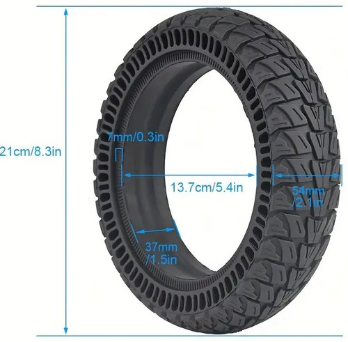 8-1/2x2 Solid DYT DY046 E-Scooter Tyre (8.5-2, 8.5x2) - 140mm rim diameter
