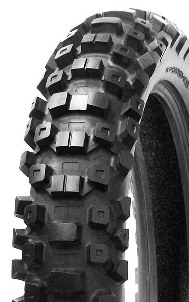 90/100-14 4PR/49M TT Duro DM1153 Hard Terrain Knobby Motorcycle Tyre - dated stk