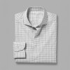 Silver Check Single Cuff Shirt