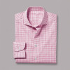 Pink Check Single Cuff Shirt