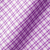 Purple Check Single Cuff Shirt