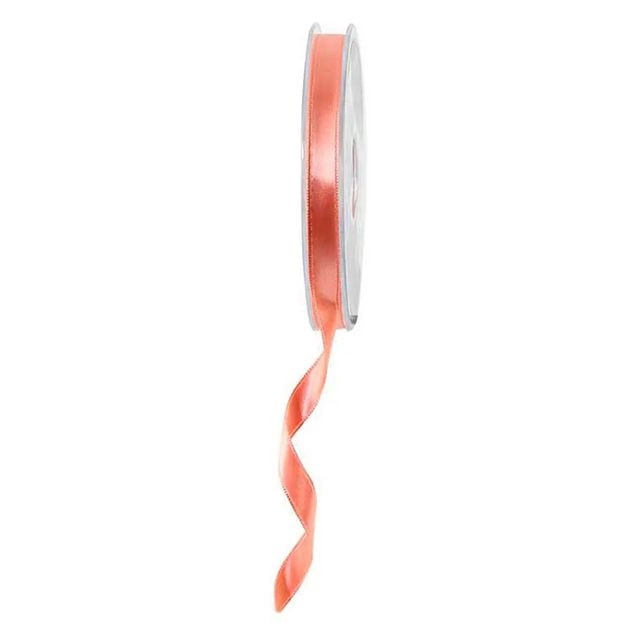 Rose Ribbon Matte Ribbed Double Satin Ribbon Rose Gold 10 mm | Ribbons & Bows | Country Baskets