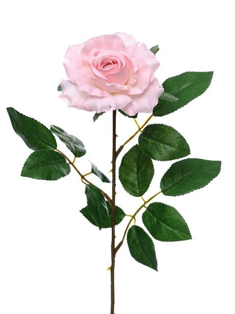 Artificial Premium Soft Pink Rose 69 cm | Roses | Country Baskets