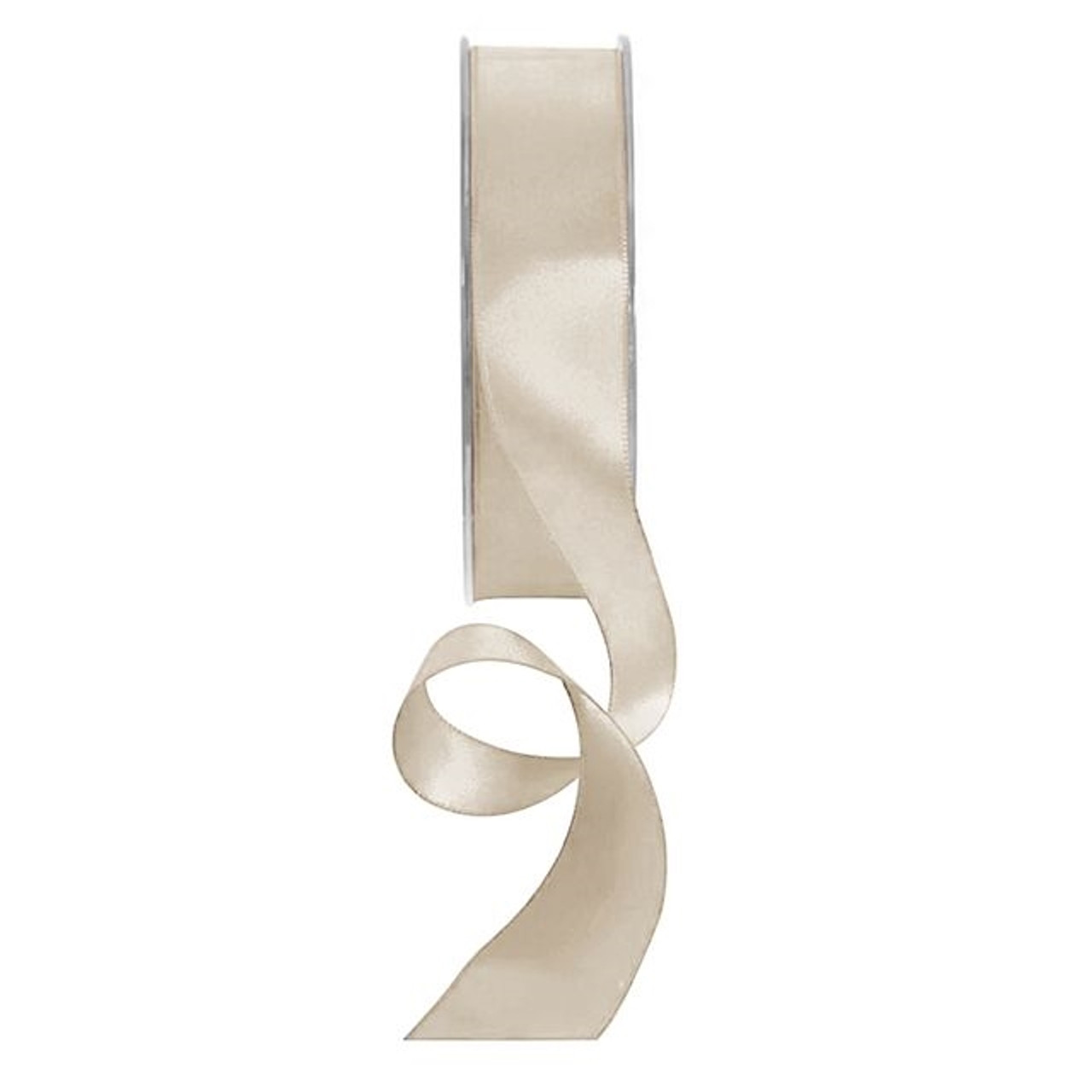 38mm x 20m Double Faced White Satin Ribbon