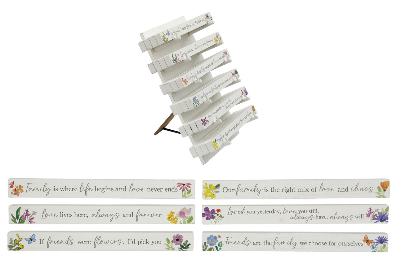 25x2.5cm Wooden Spring Plaque - Country Baskets