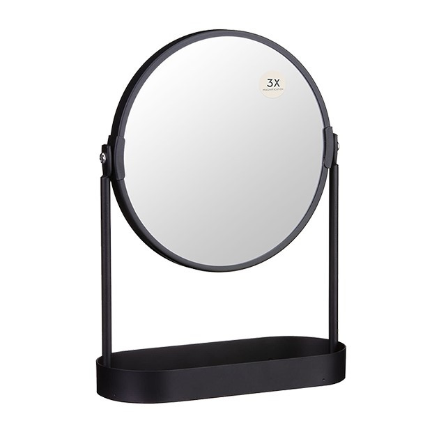 Rotatable Mirror Image Rotating Mirror With Tray - Country Baskets