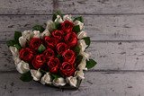 Valentines Day - Rose Heart Arrangment