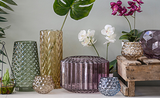 Crafty Creative: Coloured Glass Fresh Flower Arrangement