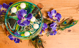 Floral Friday: Teak Peacock Arrangement