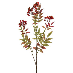 Artificial Berry Spray Orange 84 cm