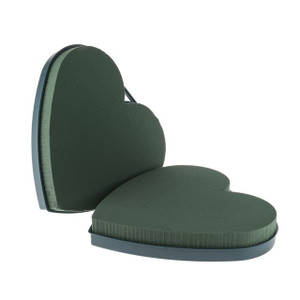 Foam Heart Plastic Backed 33 cm 2 Pack