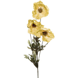Artificial Amber Poppy Yellow 73 cm Artificial Amber Poppy Yellow 73 cm