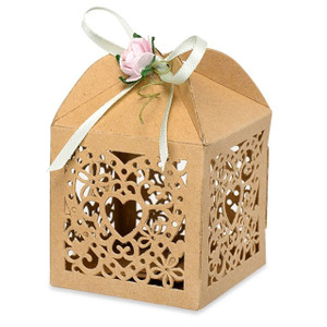 Favour Box Laser Heart Brn/Kra Favour Box Laser Heart Brn/Kra