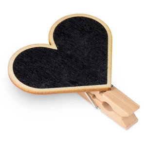 Blackboard Pegs Hearts X4 from Country Baskets