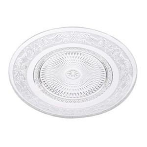 Lidia Patterned Glass Plate Clear 20 cm from Country Baskets Lidia Patterned Glass Plate Clear 20 cm from Country Baskets