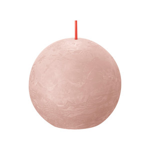 Bolsius Rustic Ball Candle 76mm - Misty Pink 