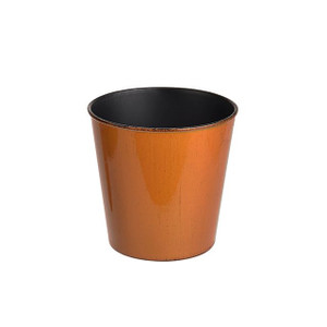 Maple Plastic Pot Cover Round 16cm Orange from Country Baskets