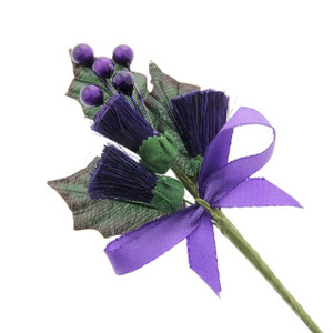 Thistle Corsage Large Purple 14cm 6 Pieces Per Pack from Country Baskets