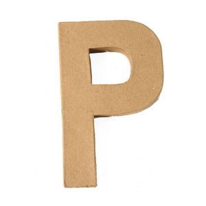 Paper Mache Craft Letter P from Country Baskets Paper Mache Craft Letter P from Country Baskets