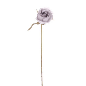 Artificial Romance Rose Stem Lilac 46 cm from Country Baskets