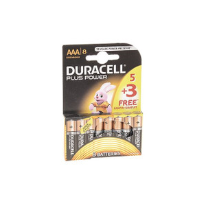 Duracell Batteries AAA 5 Plus 3 Free from Country Baskets