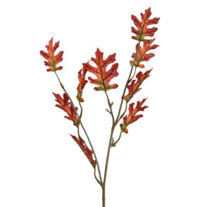 Artificial Harvest Oak Leaf Orange 66 cm from Country Baskets