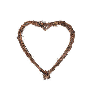 Natural Vine Heart 20 x 19cm from Country Baskets