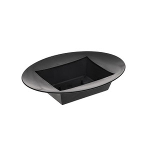 Oasis Oval Designer Bowl Black 24 cm from Country Baskets
