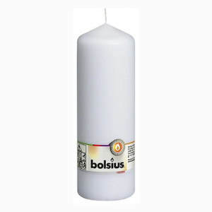 Bolsius Pillar Candle White 200/68 Bolsius Pillar Candle White 200/68