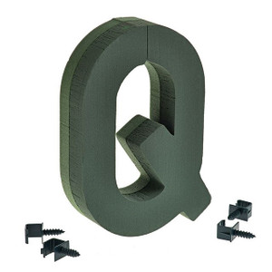 Floral Foam Letter Q
