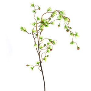 Artificial Cherry Blossom Weeping Branch Green 116 cm