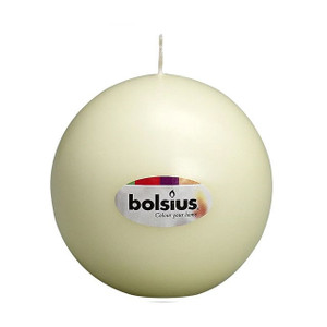 Bolsius Ivory Ball Candle 70 mm from Country Baskets
