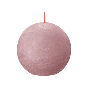 Bolsius Rustic Ball Candle 76mm - Ash Rose