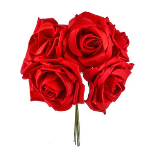 Rose Bunch 5 Heads 10 cm Red Rose Bunch 5 Heads 10 cm Red