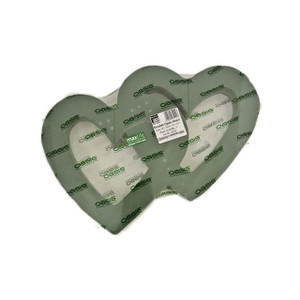 Oasis Wet Foam Open Heart Double 38 cm 2 Pack