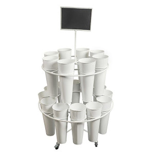 Flower Display Stand With 20 Buckets Flower Display Stand With 20 Buckets