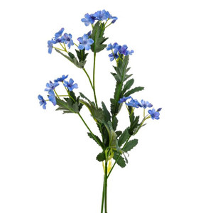Artificial Wild Flower Spray Blue 67 cm
