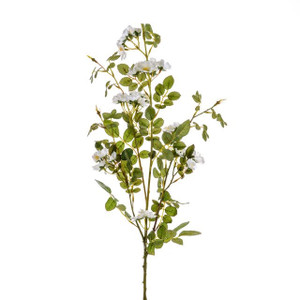 Artificial Wild Rose Spray White 86 cm Artificial Wild Rose Spray White 86 cm