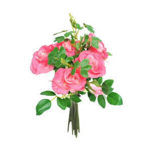 Artificial Rose Pippa Bundle Pink 25 cm Artificial Rose Pippa Bundle Pink 25 cm