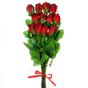 Artificial Premium Rose Buds Bunch Red 58 cm Artificial Premium Rose Buds Bunch Red 58 cm