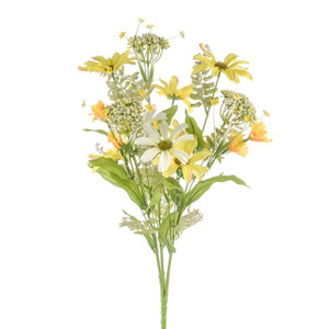 Artificial Flora Wild Flower Bush Yellow
