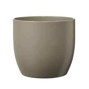 Basel Fashion Pot Matt Light Grey H12 cm