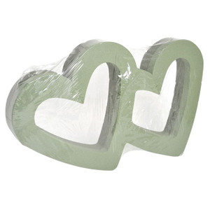 Foam Heart Double Open 38 cm (15In) Pack of 1 Foam Heart Double Open 38 cm (15In) Pack of 1