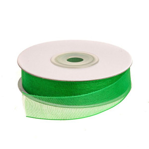 Organza Ribbon Green 15 mm x 25 m Organza Ribbon Green 15 mm x 25 m