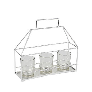 Luna Metal Tealight Holder Silver 3 Set