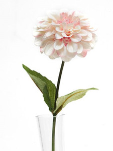 Artificial Zinnia Pale Pink 46cm