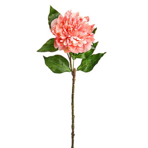 Peony Frilly Peach 58cm